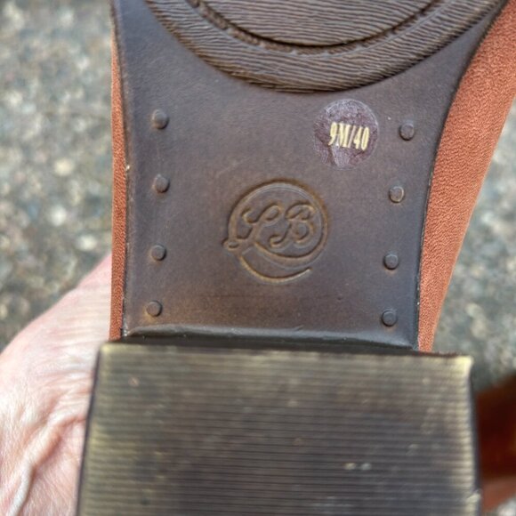 Lucky Brand Burklee Brown Leather Side Zip Ankle Boots Size 9 - Picture 6 of 9